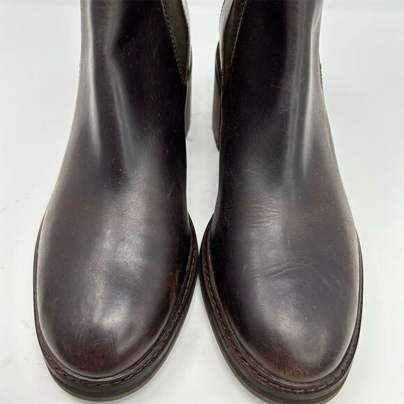 Timberland Sienna High Chelsea Boots Brown Burgundy Leather Size 11 Slip-On - Picture 6 of 14